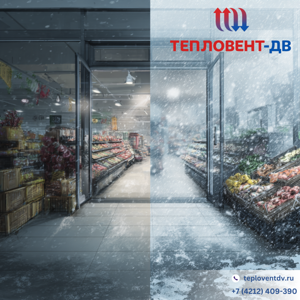 Почему вход в продуктовый магазин — зона повышенных теплопотерь