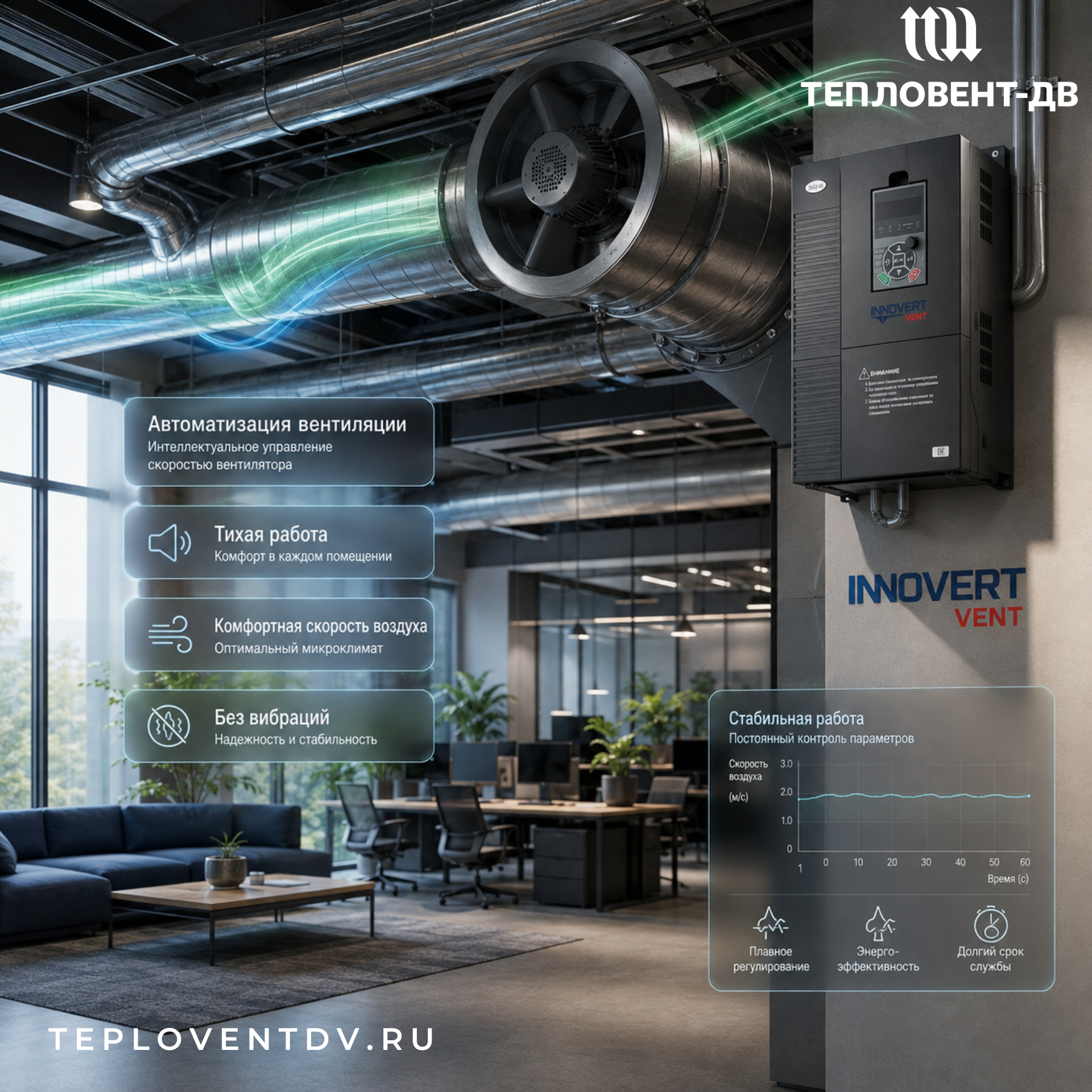 Преобразователи INNOVERT VENT (IVD): тонкая настройка аэродинамики Преобразователи INNOVERT VENT (IVD): тонкая настройка аэродинамики