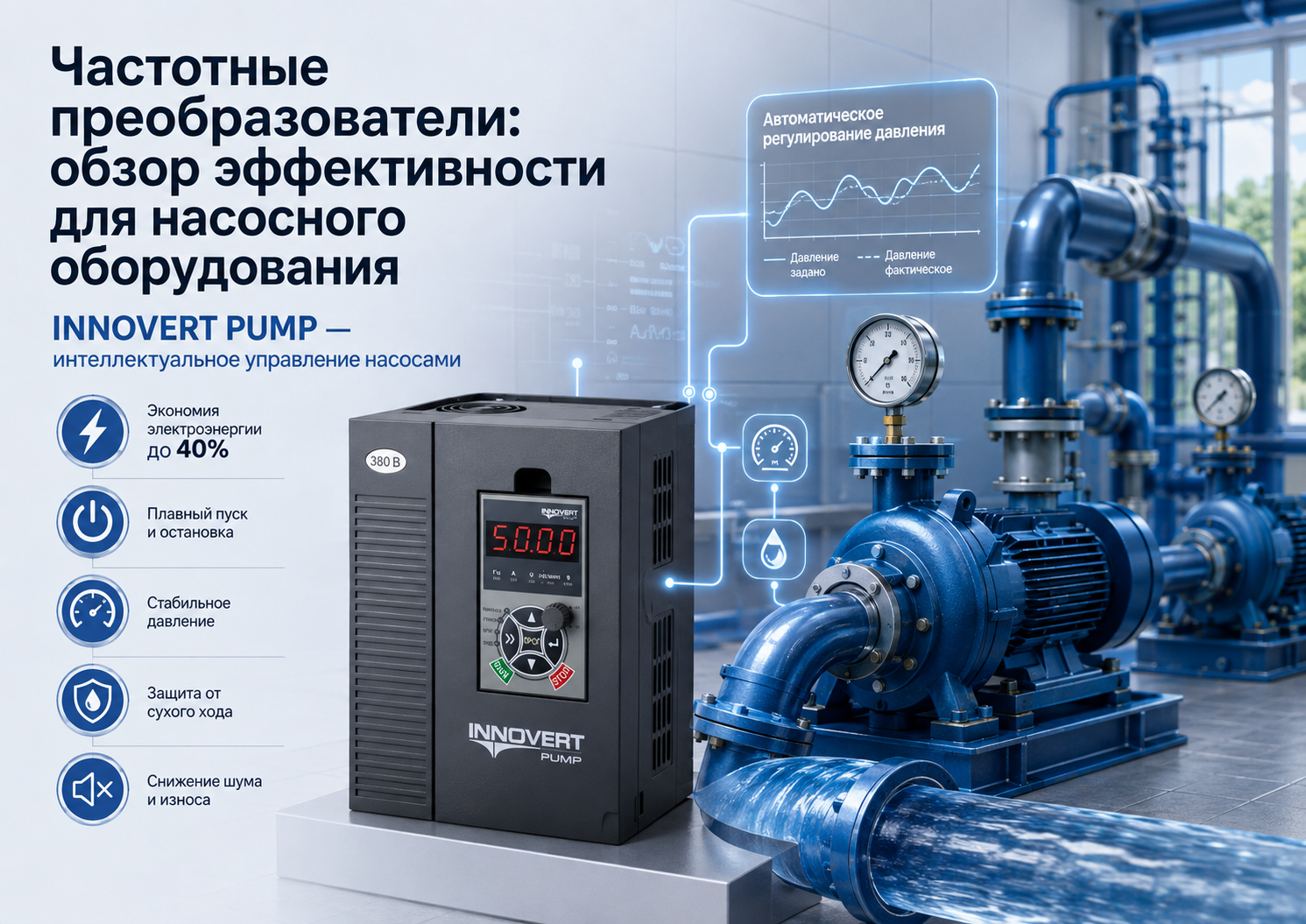 Современные эффективные частотные преобразователи INNOVERT PUMP Современные эффективные частотные преобразователи INNOVERT PUMP